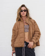 Pippa Packable Puffer in Twig
