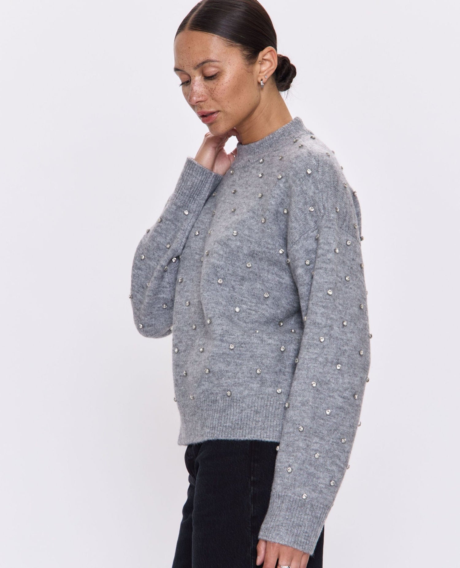 Pistola Aura Sweater Charcoal Diamante