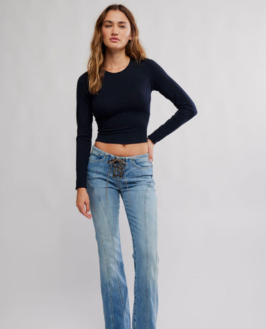 Protagonist Long Sleeve Tee in Black