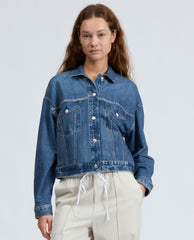 Rag & Bone Terry Trucker "Denim" Jacket