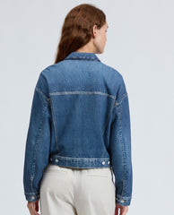 Rag & Bone Terry Trucker "Denim" Jacket