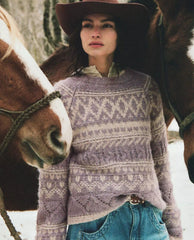 Fairisle Sweater Twilight Mauve