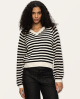 Perfect Time Sweater Stripe Chalk