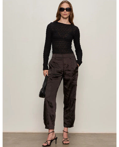 Sahara Satin Black Jogger Pant