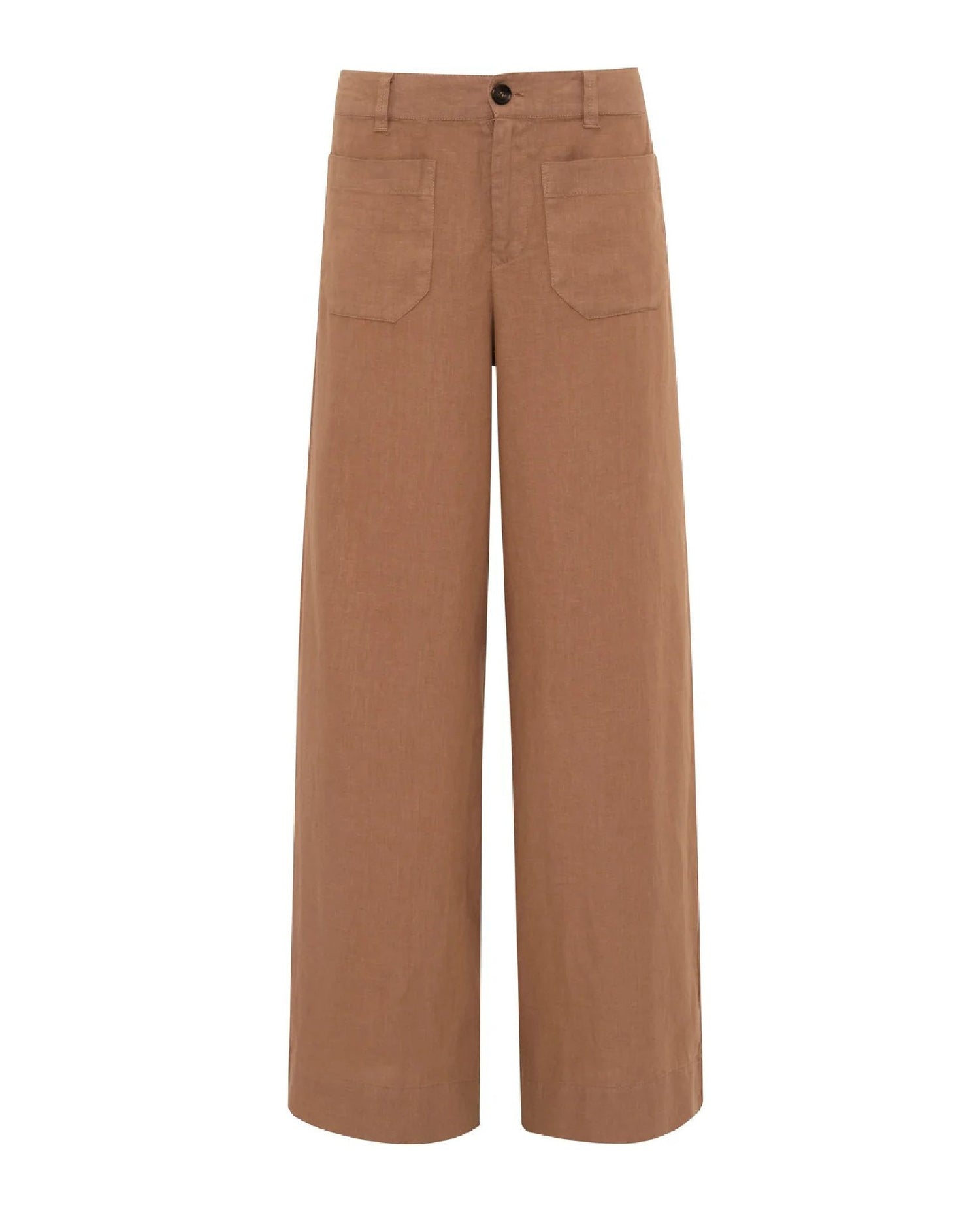 Linen Marine Wide Leg Pant Toasted Coconut