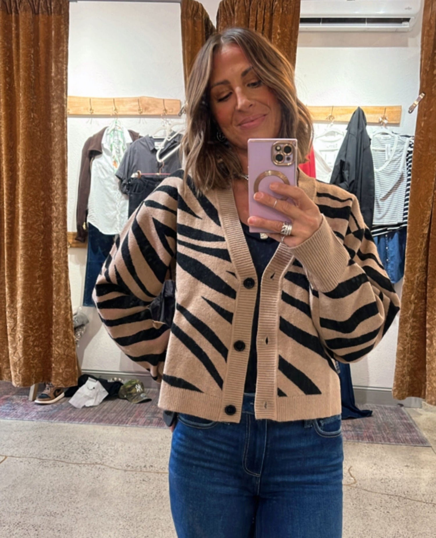 Zebra Cardi Abstract