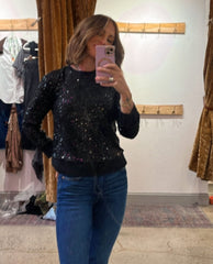Relaxed Sparkle Popover Black