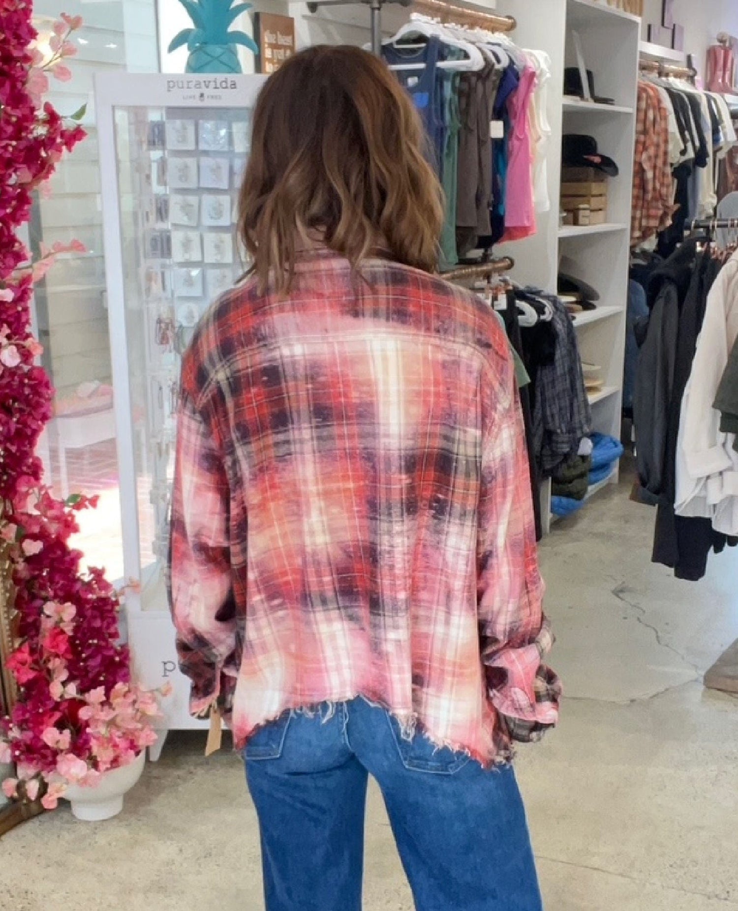Scarlet Storm Flannel – One Size (red bleached)