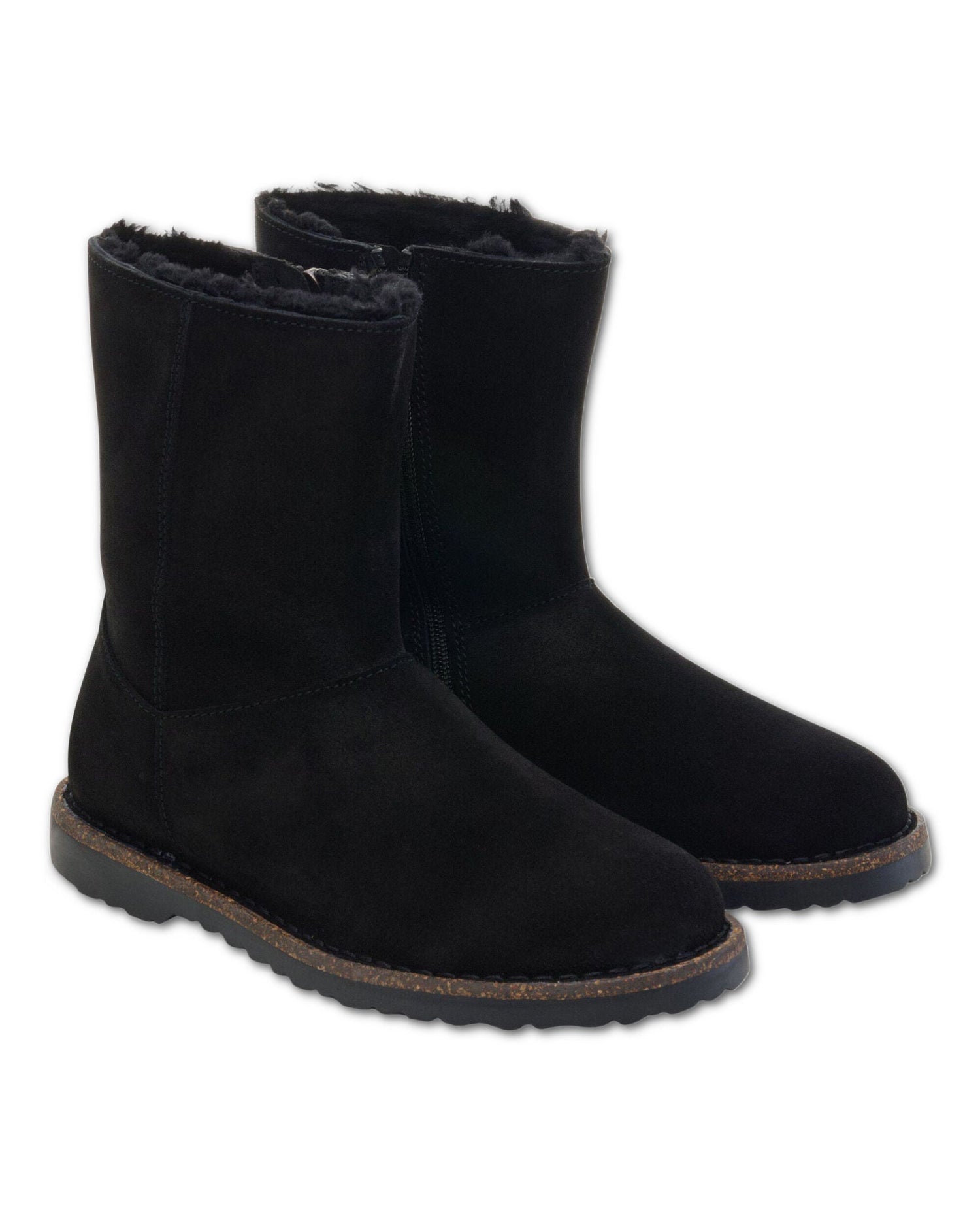 Shearling Uppsala Zip Boot Black