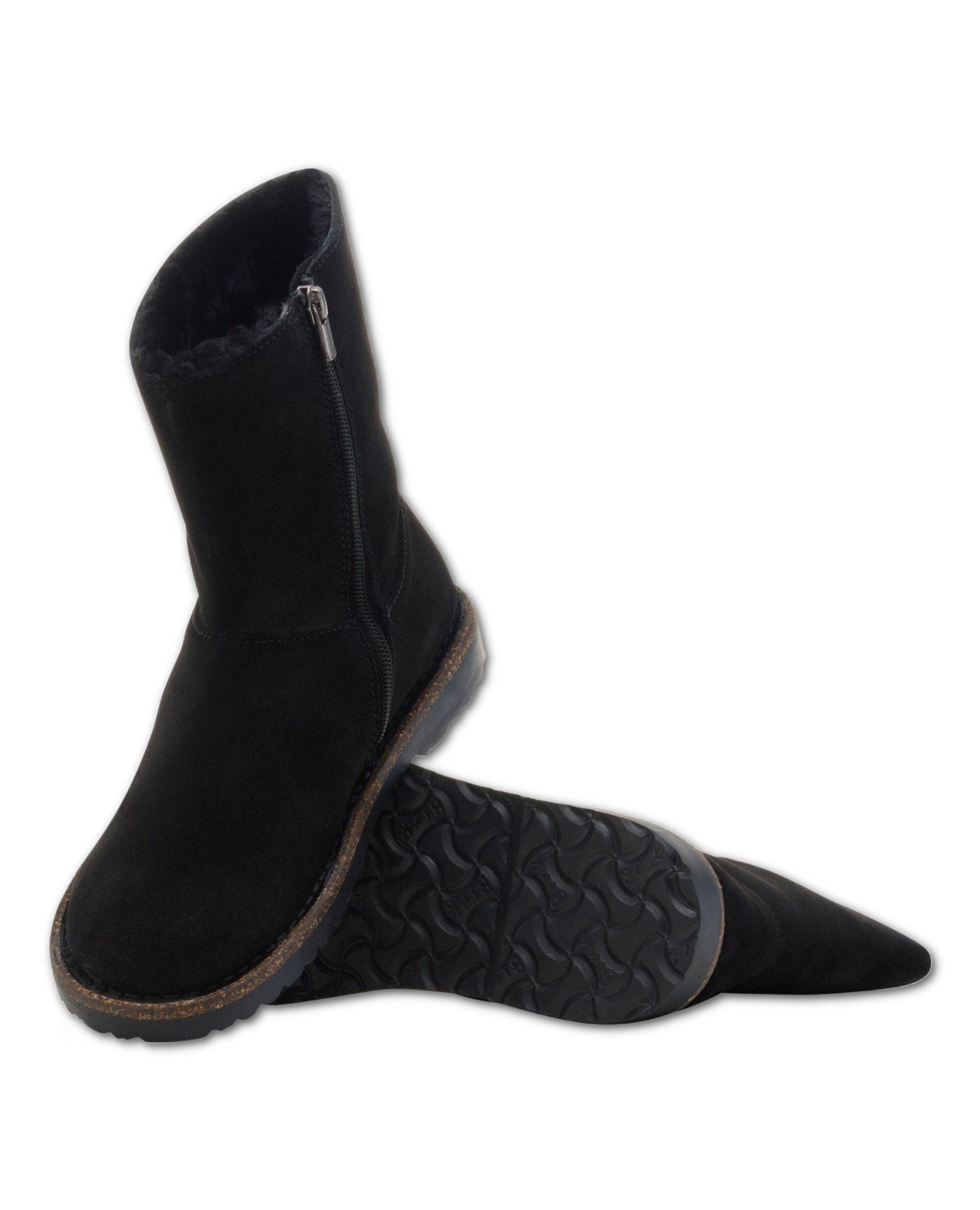 Shearling Uppsala Zip Boot Black