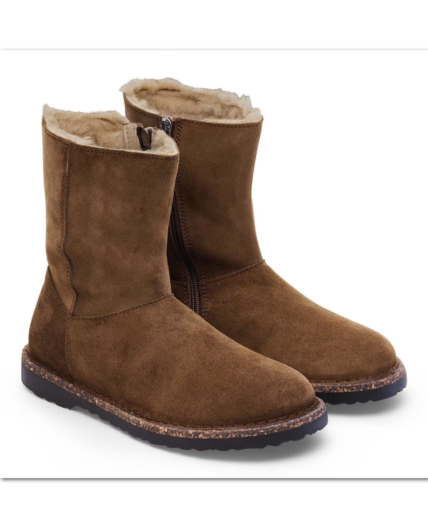 Shearling Uppsala Zip Boot Dark Tea