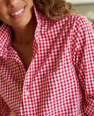 Silvio Untuckable Shirt Red Check