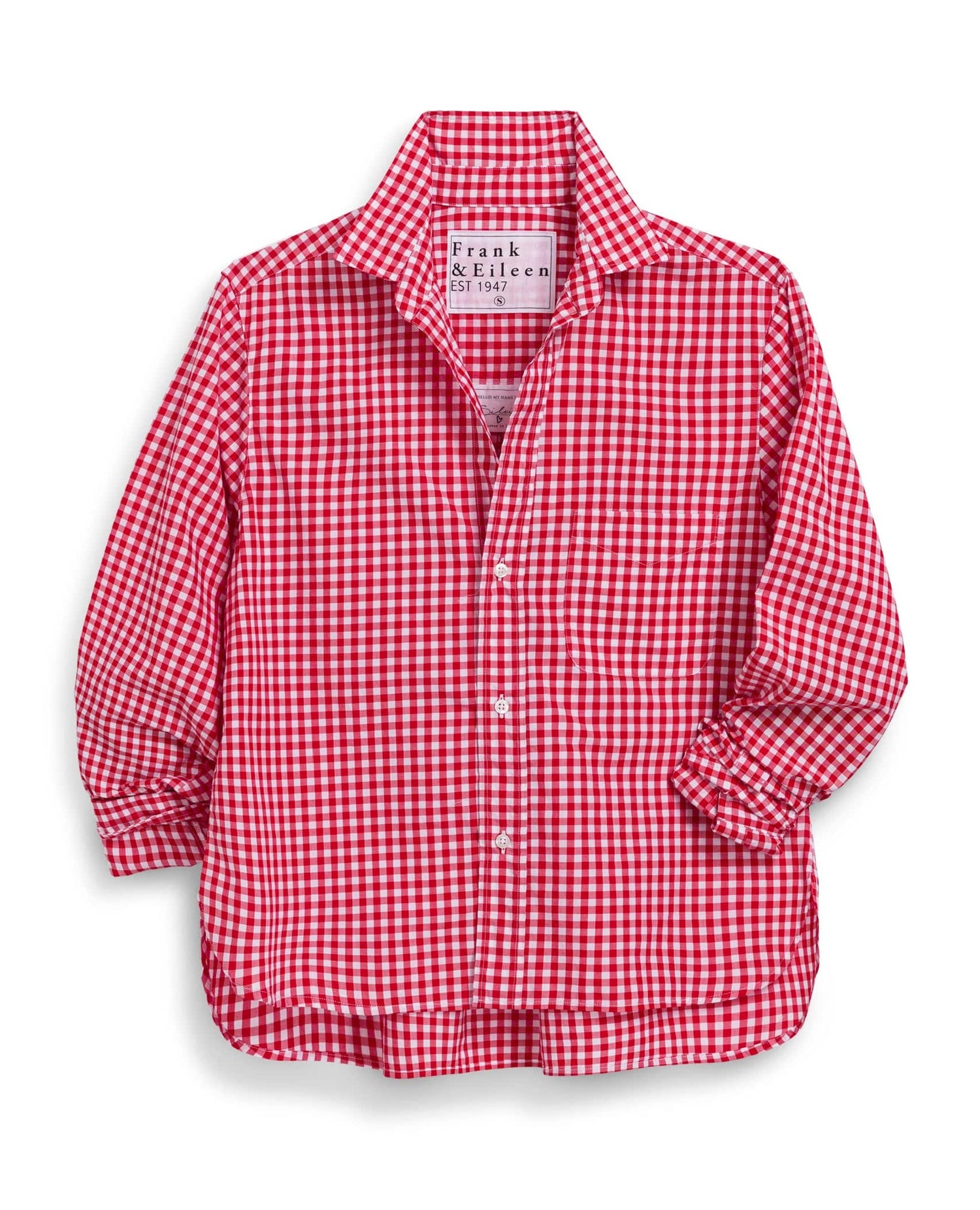 Silvio Untuckable Shirt Red Check