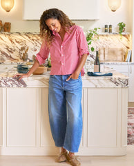 Silvio Untuckable Shirt Red Check