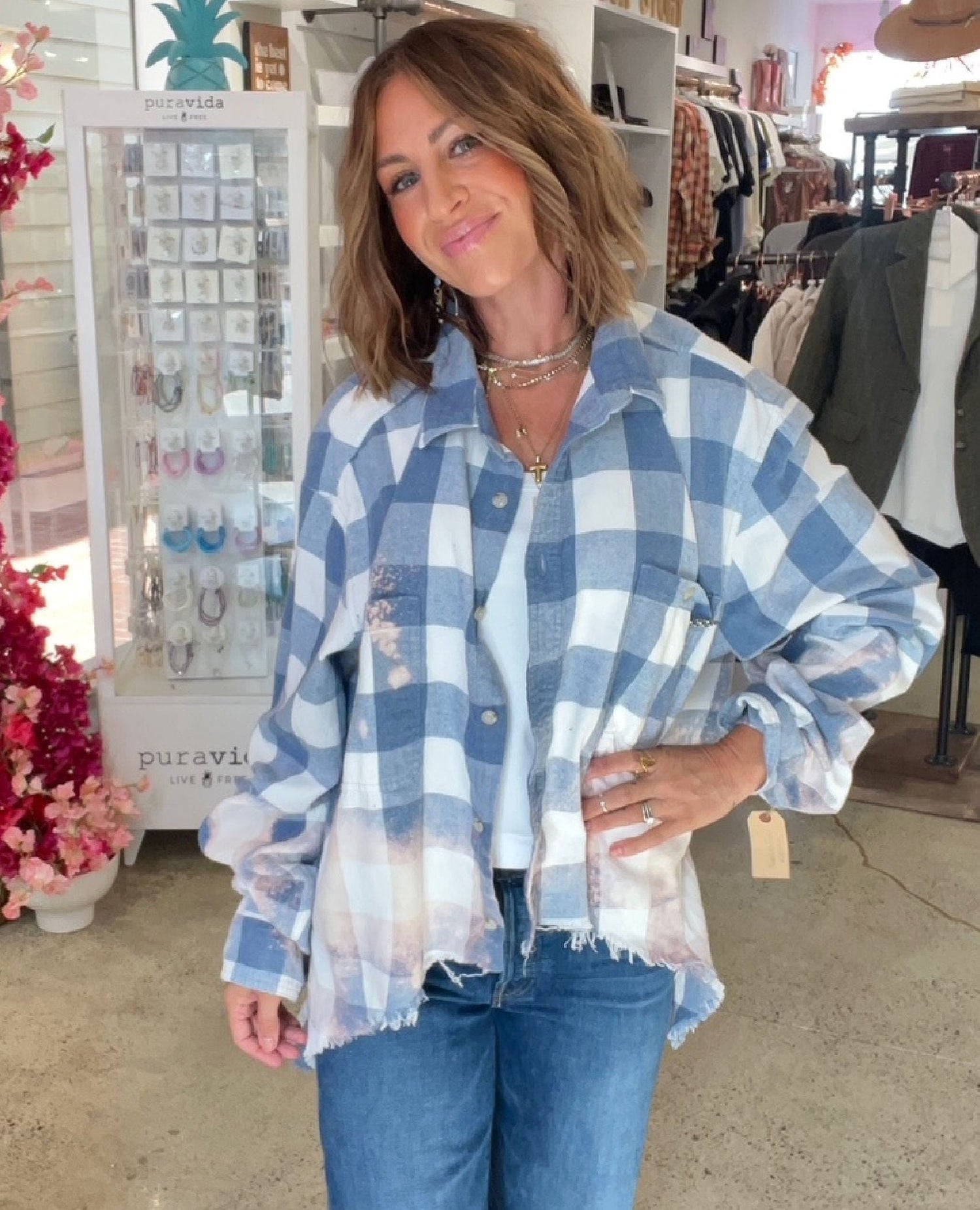 Skyfall Flannel – One Size (light blue)