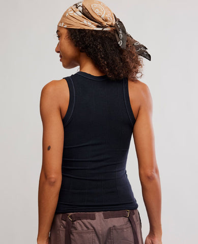 So Soft Seamless Tank Black