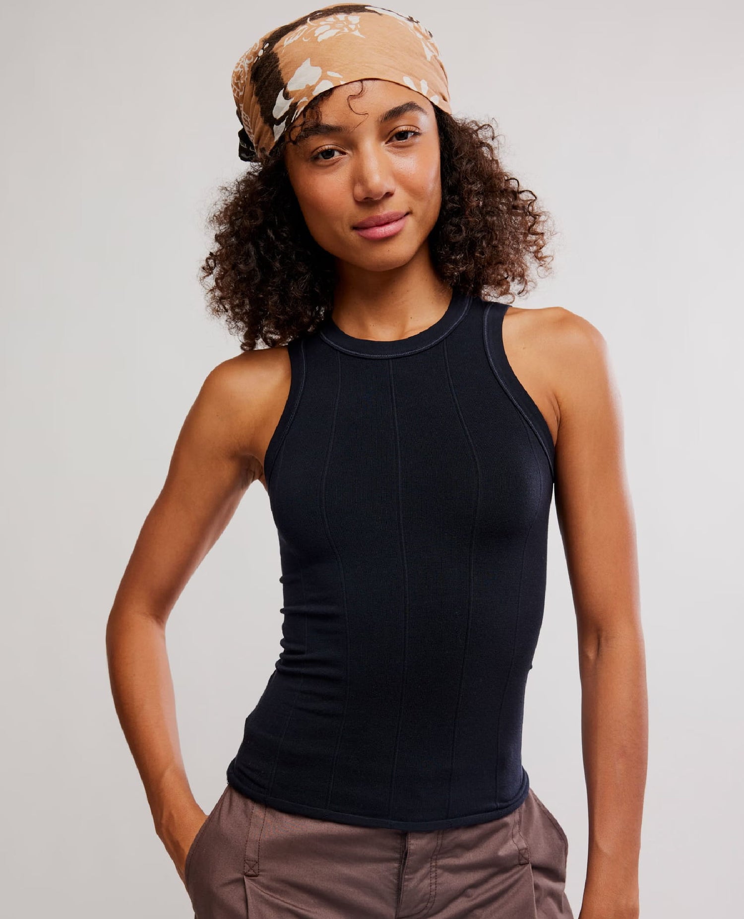 So Soft Seamless Tank Black