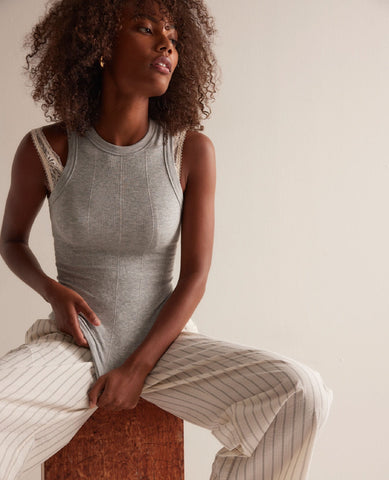 So Soft Seamless Tank Heather Grey