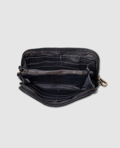 Sofia Zip Wallet Black