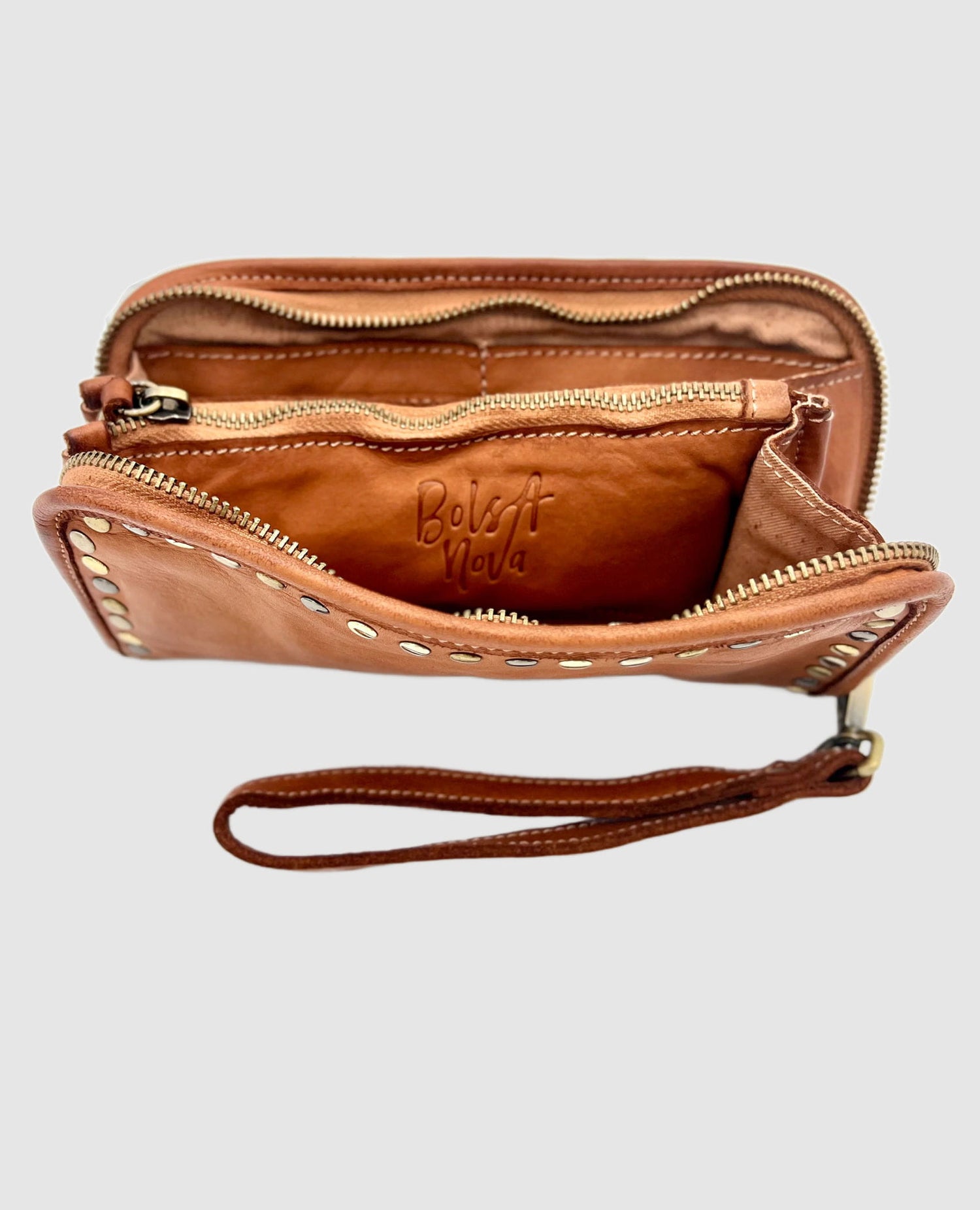 Sofia Zip Around Wallet Cognac