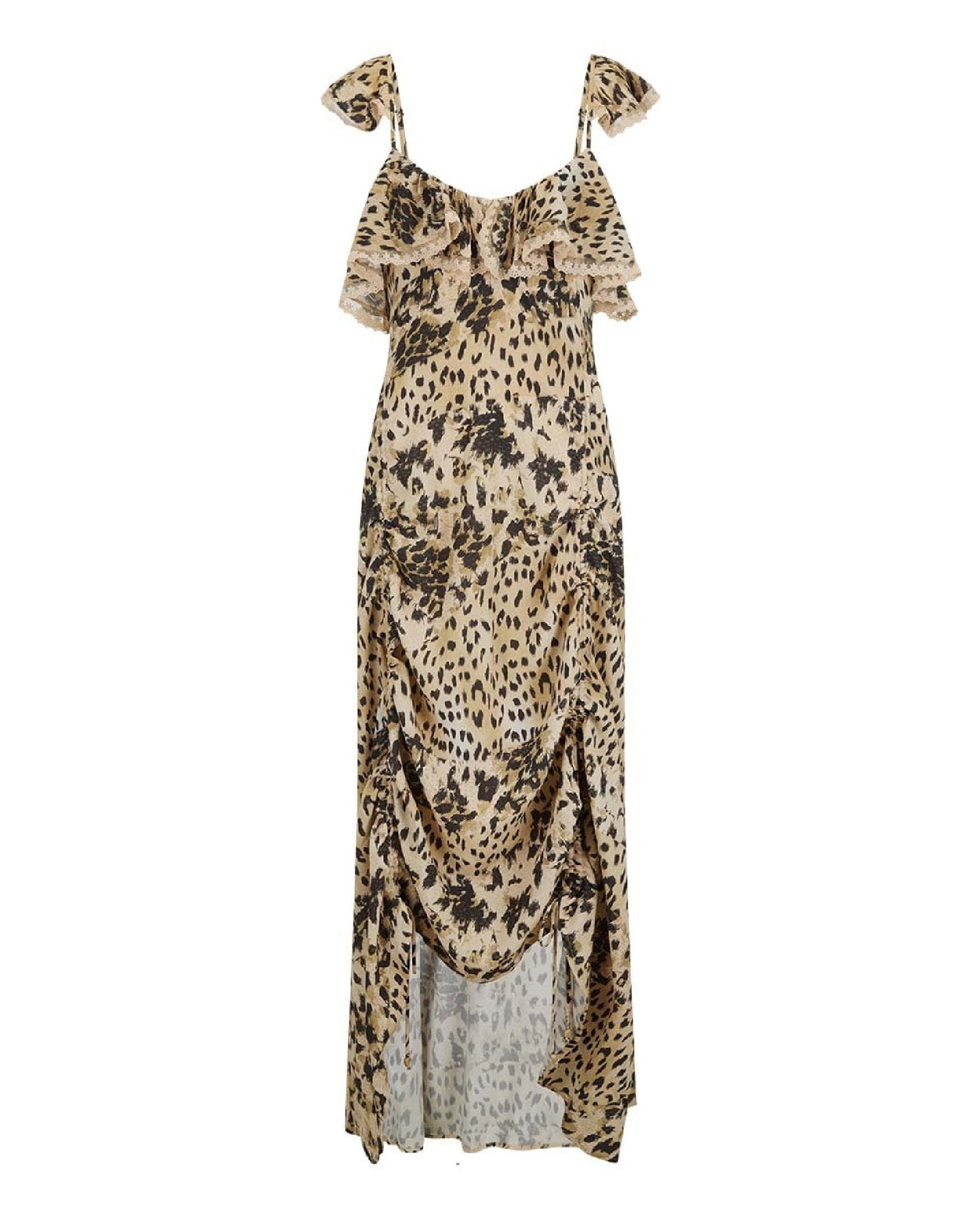 Snow Leopard Strappy Gown
