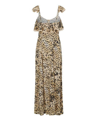 Snow Leopard Strappy Gown