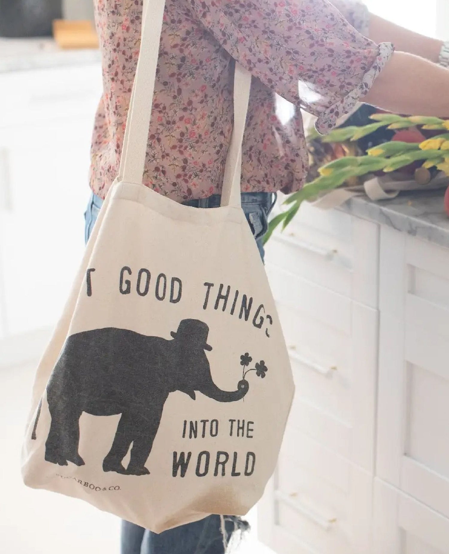 Put Good Things Into The World Canvas Bag