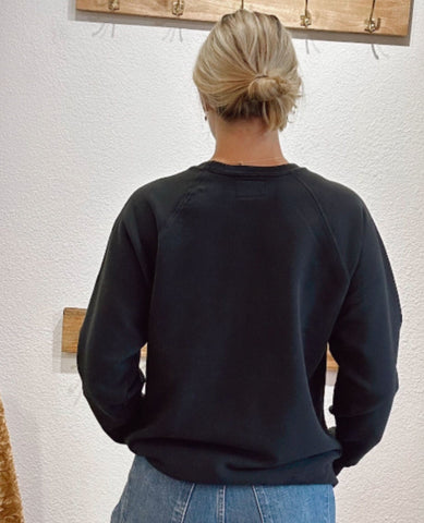 Support Live Music Sweatshirt Vintage Black