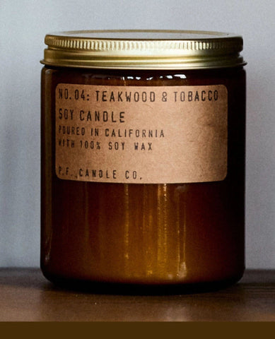Teakwood & Tobacco Soy Candle