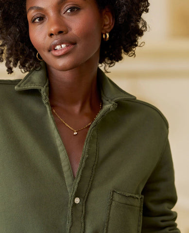 Eileen Triple Fleece Shirt Caper Green
