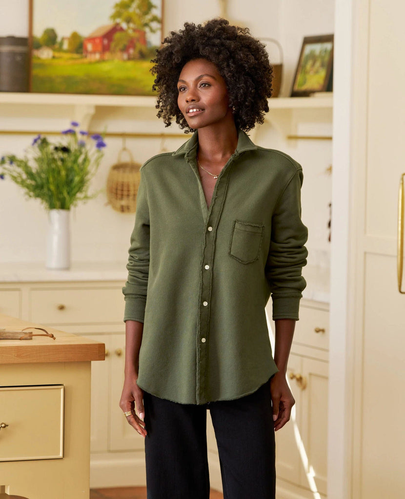 Eileen Triple Fleece Shirt Caper Green