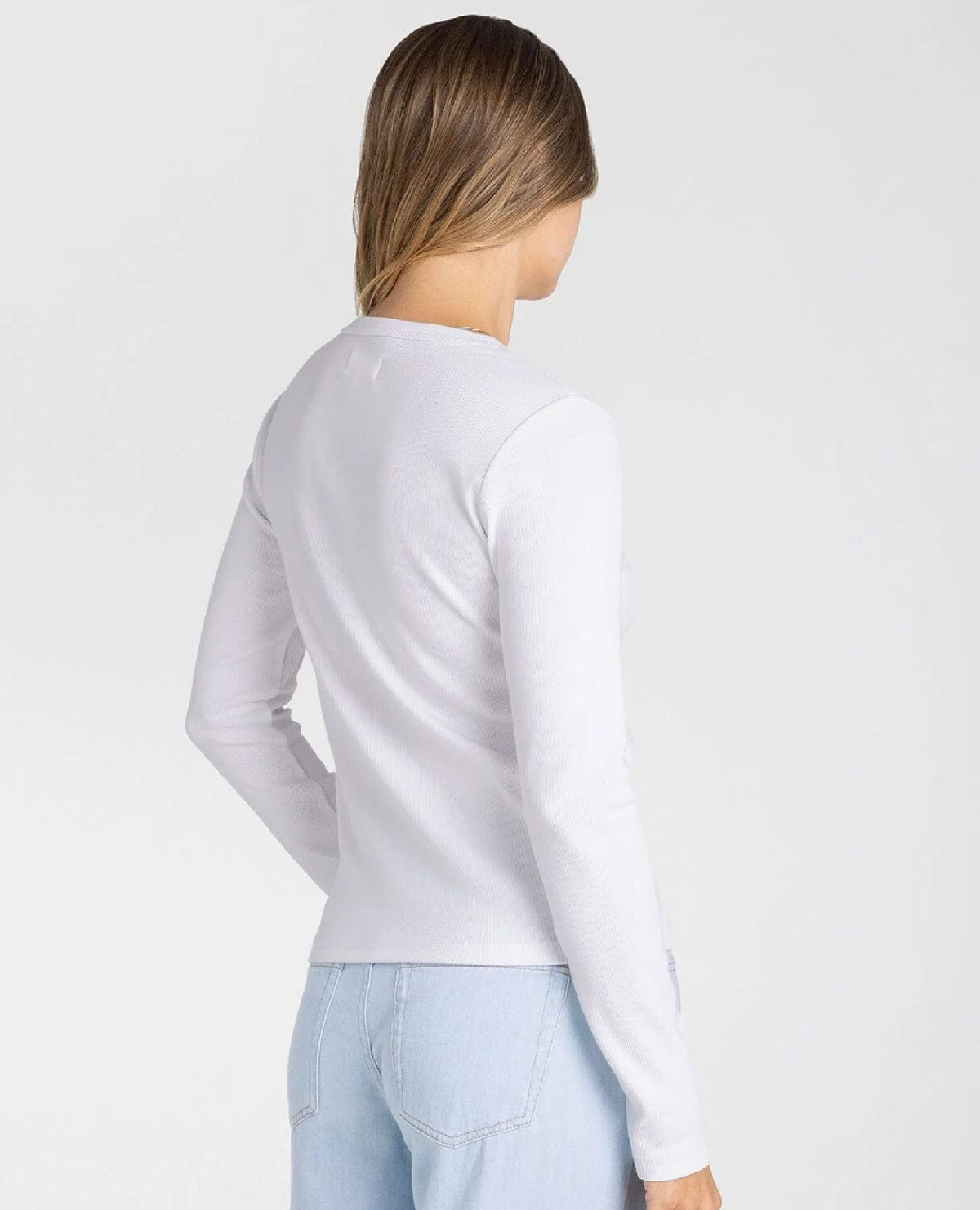 Jess Long Sleeve White Top
