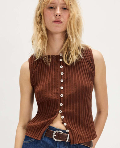 Tilly Vest Honey Bronze