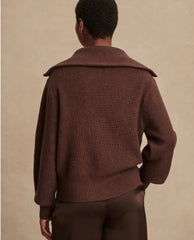 Varley Enrico Knit Jacket Coffee