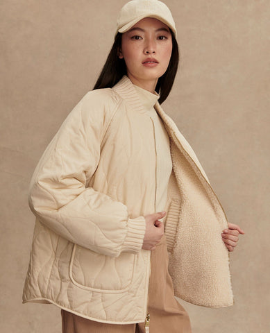 Varley Reversible Quilt Jacket Sandshell