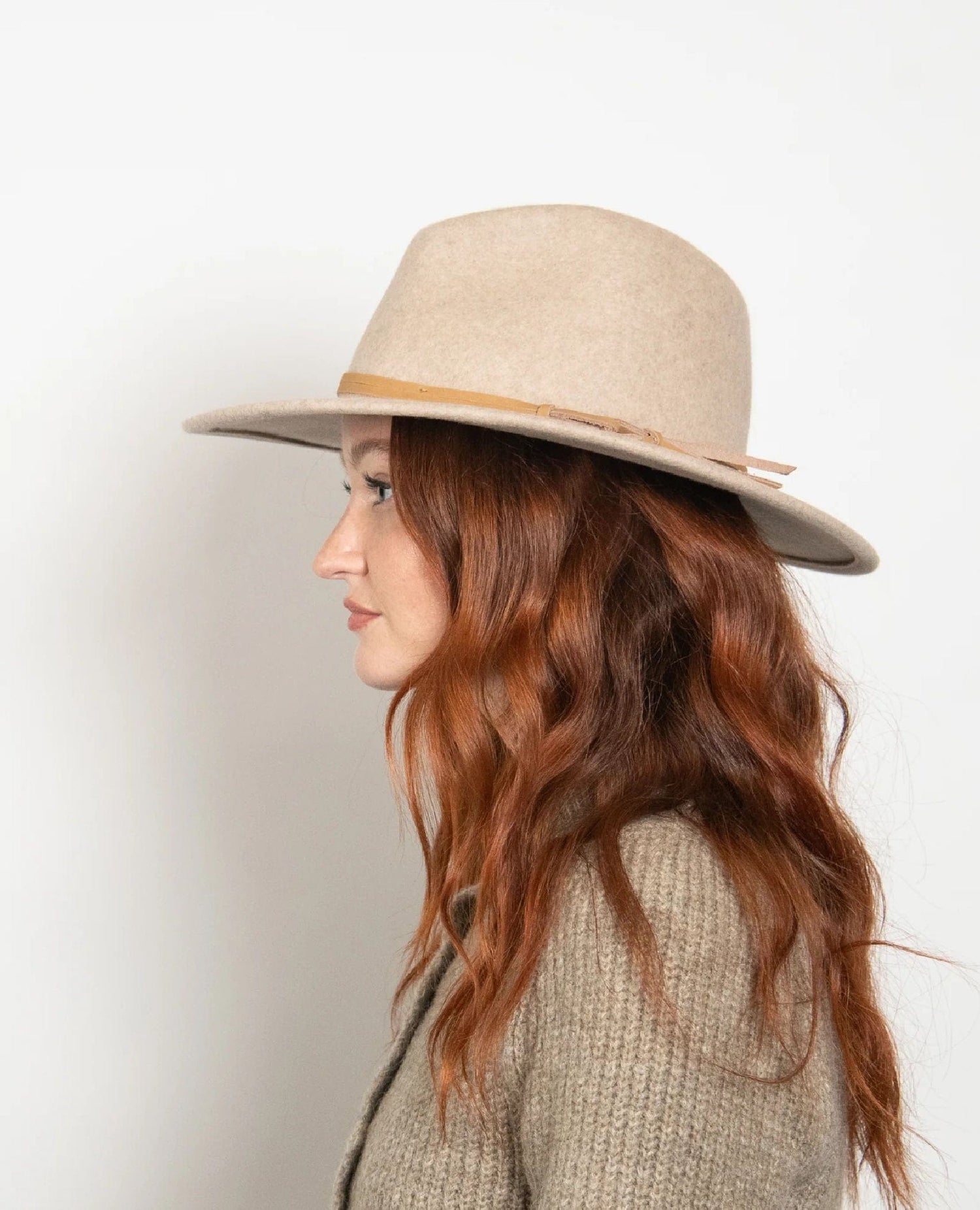 Billie Felt Fedora Tan Marle