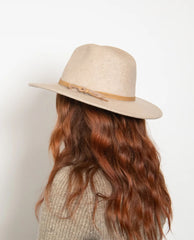 Billie Felt Fedora Tan Marle
