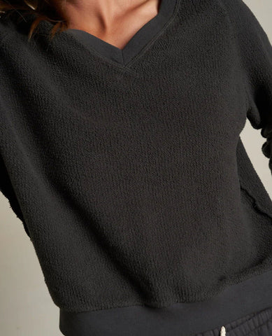 Perfect White Tee Zuri Sweatshirt Black