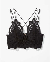 Adella Bralette Black - PINK ARROWS