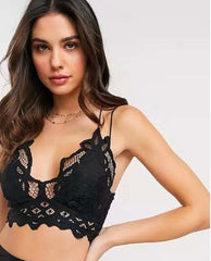 Adella Bralette Black - PINK ARROWS