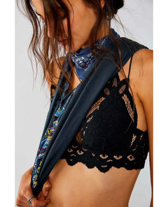 Adella Bralette Black - PINK ARROWS