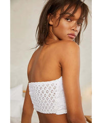 Adella Corset Bra White - PINK ARROWS