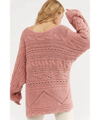 Against The Tide Sweater Sweet Combo - PINK ARROWS