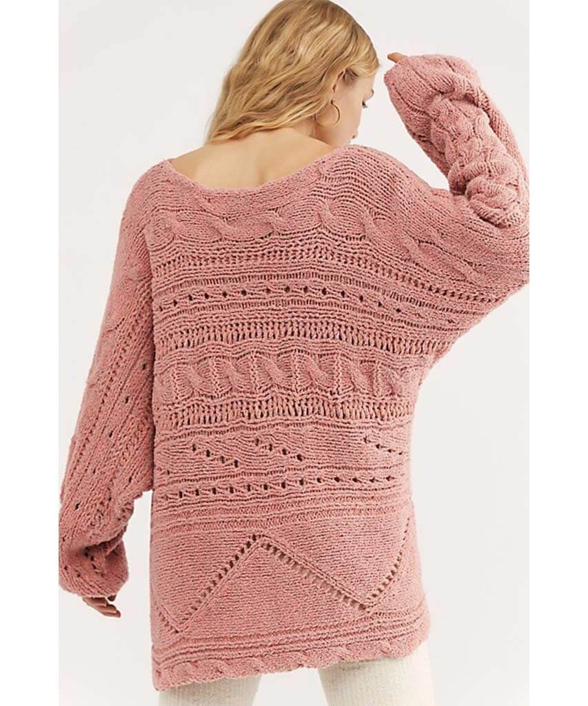 Against The Tide Sweater Sweet Combo - PINK ARROWS