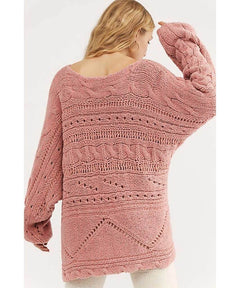 Against The Tide Sweater Sweet Combo - PINK ARROWS