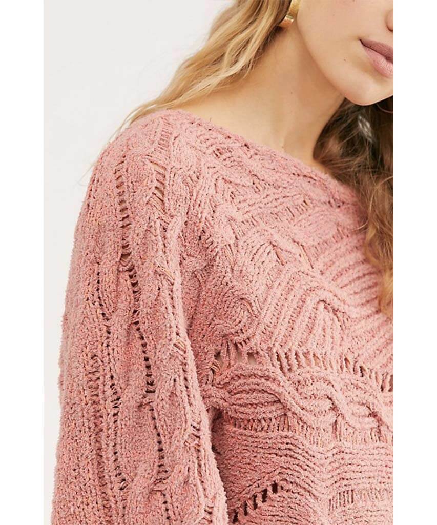 Against The Tide Sweater Sweet Combo - PINK ARROWS