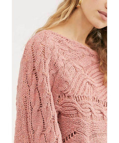 Against The Tide Sweater Sweet Combo - PINK ARROWS