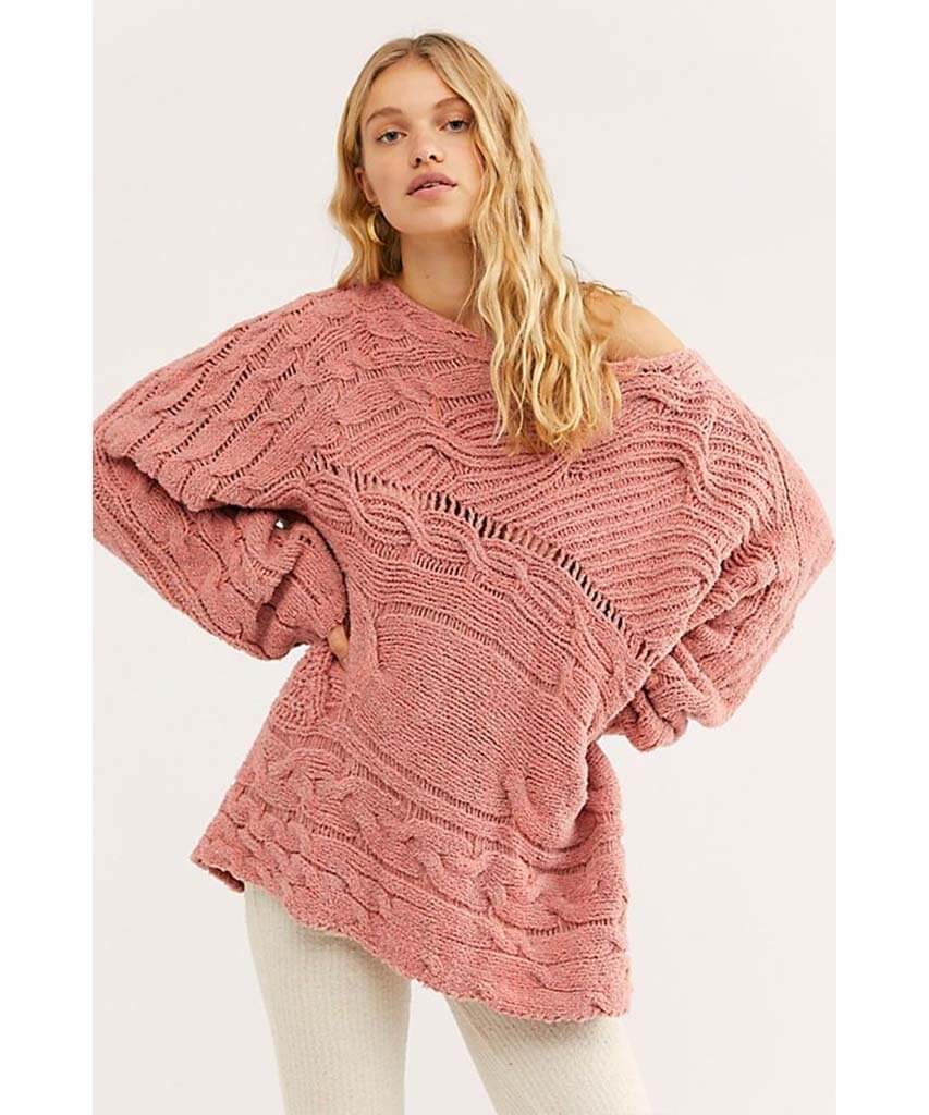 Against The Tide Sweater Sweet Combo - PINK ARROWS