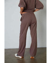 Allister Wide Leg Tie Pant Roast - PINK ARROWS