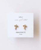Amazonite Evil Eye Drop - PINK ARROWS